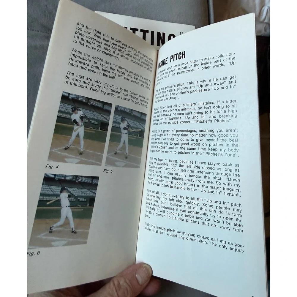 Set Of‎ Three Hitting Tips With Lou Pinella vintage baseball instruction booket